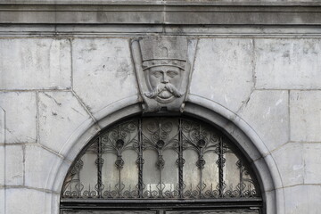 Amsterdam Rijksmuseum Building Exterior Sculpted Detail, Netherlands