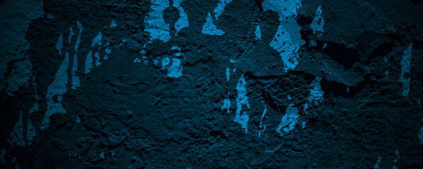 Dark blue cement texture for background. scary cement - obrazy, fototapety, plakaty