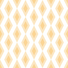 Yellow overlapping rhombus, diamond shapes, transparent background. Spring and easter feeling. Seamless repeat pattern. Texture for invitation, greeting cards, montage, scrapbooking or banners.