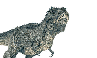 dinosaur monster is smelling food