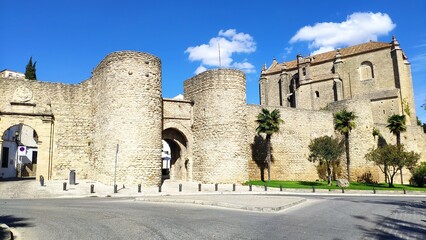 Fototapeta na wymiar Ronda stone gate
