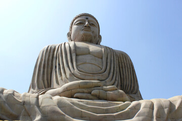   The Great Buddha statue. Bodh Gaya, India