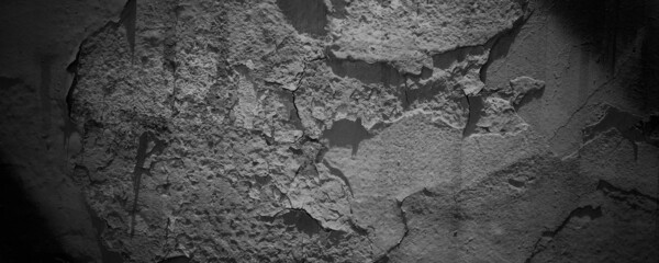 Gray cement, chipped walls, dark concrete walls, cement wall scratches background