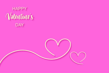 valentine's day theme: simple background with text