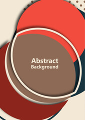 Abstract background with colorful paper cut shapes. Corporate design. Template for a poster, banner, business card, postcard. Vector