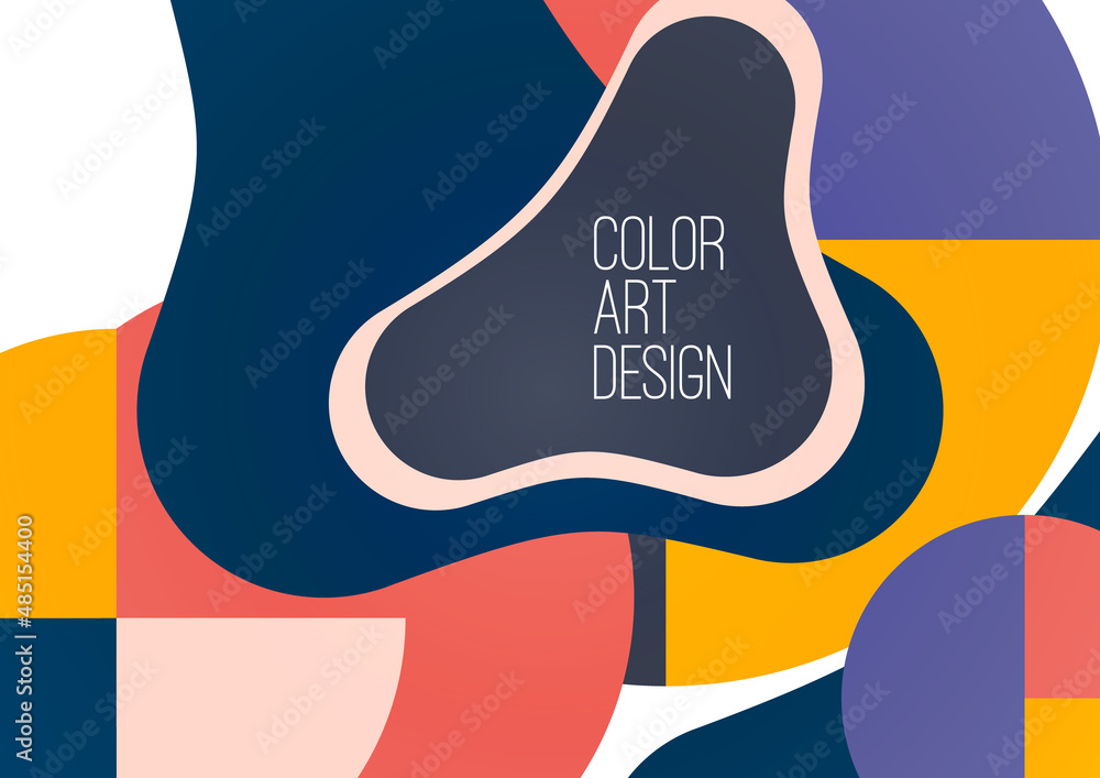 Poster abstract geometric pattern background texture for poster cover design. minimal color vector banner t