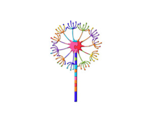 Dandelion, Make a Wish Jigsaw Puzzle Icon Logo illustration