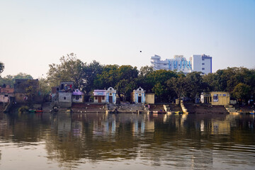 Fototapeta premium yamuna ghaat view image hd