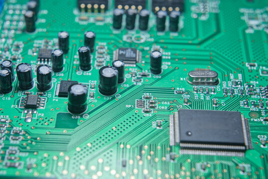 Electronic circuit board. Electronic components.