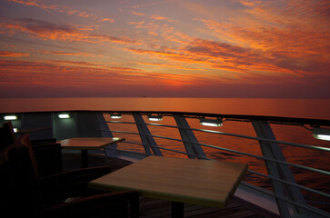 Dream vacation during luxury Mediterranean cruising on classic cruiseship cruise ship liner with...