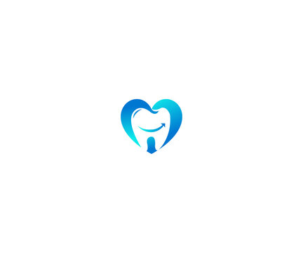 Dental Clinic Logo Tooth abstract design vector template . Dentist medical doctor Logotype concept icon.