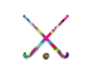 Fototapeta na wymiar Ice Hockey Sport Colorful Icon Logo illustration