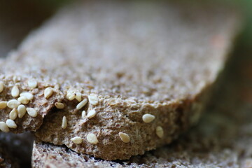 Macroaufnahme Vollkornbrot