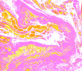 Fashionable acrylic fill fluid art of sensitive pink orange texture. For fashion clothing, fabric, packaging, wallpaper, accessories, apparel textiles, print.