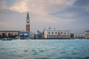 Fototapeta na wymiar View to Doge's palace in Venice, Italy