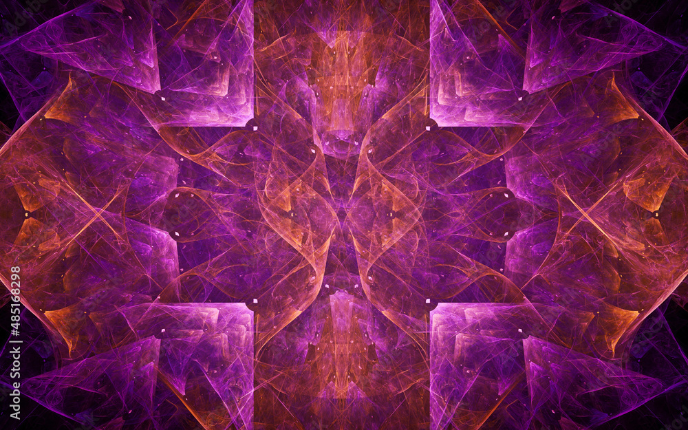 Aufkleber digital illustration abstract image generated fractal background image wallpaper pattern of various 