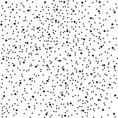 Pattern of black dots on a white background for the creation of textures and backgrounds