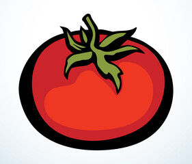Tomatoes. Vector drawing icon sign