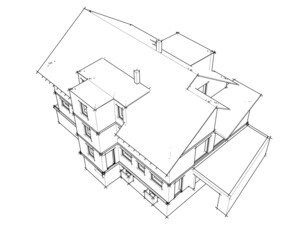 drawing of a house