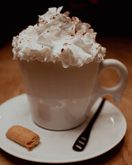 cup of coffee with cream