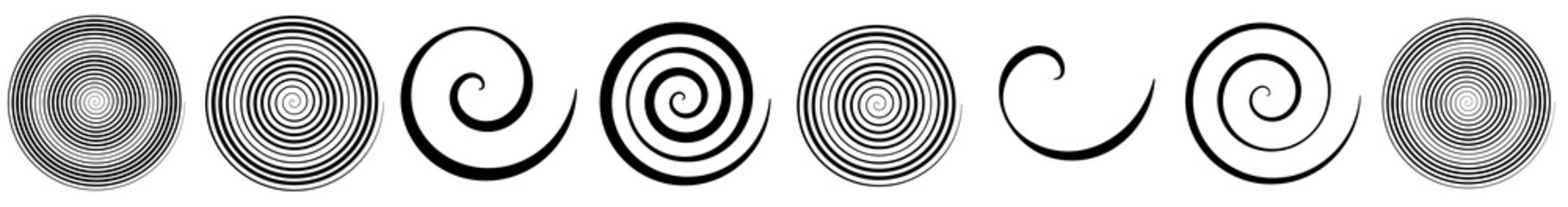 Archimedean spiral. Swirl, twirl, whirl design element