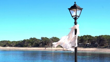 General view of Estanys beach in Colonia de Sant Jordi