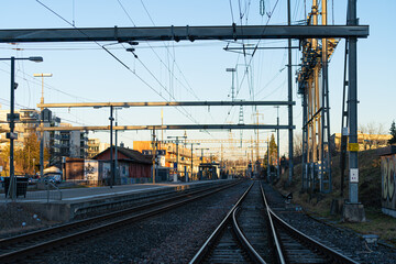 Fototapeta na wymiar Bahnhof Seebach