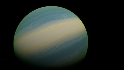 planet suitable for colonization, earth-like planet in far space, planets background 3d render