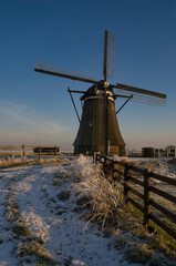 Windmill the Achtkante Molen near Streefkerk