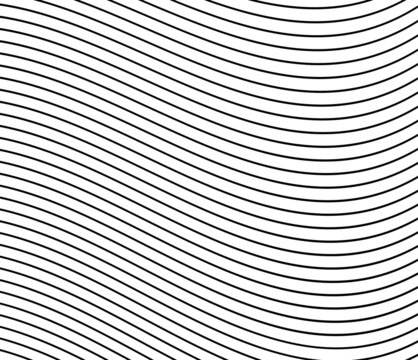 Wavy, waving curvy parallel lines. Undulate, squiggle stripes background, pattern and texture