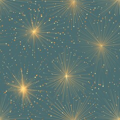 Pattern with gold stars