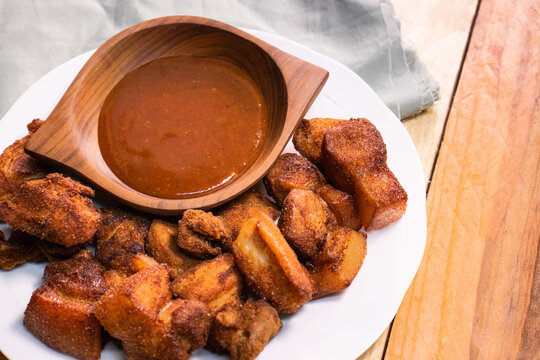 delicious meal with bbq sauce 