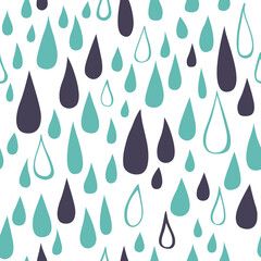 Simple vector background with raindrops.