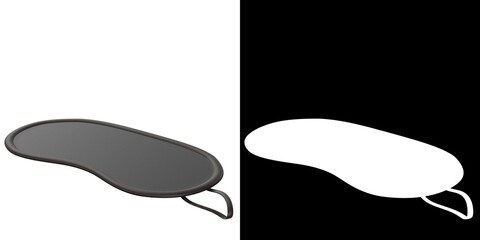 3D rendering illustration of a sleep mask