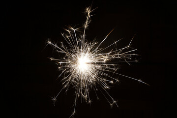 A close up of a sparkler