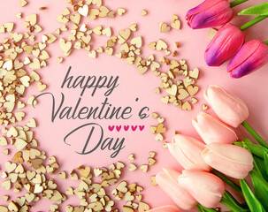romantic love background Happy Valentine's Day card	
