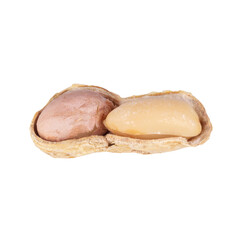 peanuts pile single  isolated  on white background