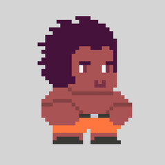 Obraz premium Pixel man character in art style
