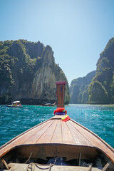 Tropical boat ride in Koh Phi Phi