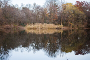 Autumn reflections -- Prospect Park Lake