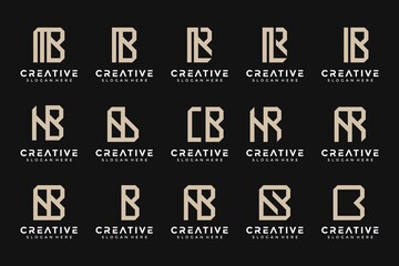 Set of monogram  logodesign