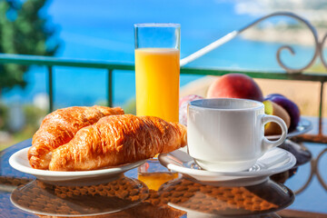 Breakfast on the balcony