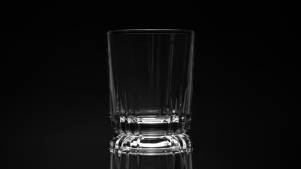 Empty whiskey glass