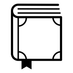 Book Flat Icon Isolated On White Background