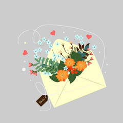 illustration of an floral background