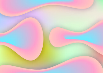 Liquid fluid background with dynamic elements and shapes.