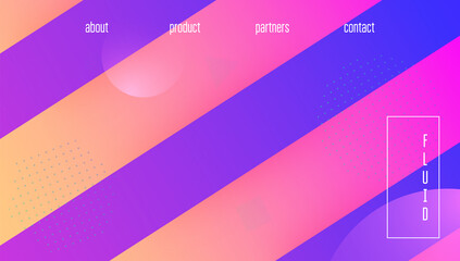 Gradient Flyer. Futuristic Website. Mobile Page. Flat Landing Page. Tech Minimal Design. Creative Wallpaper. Blue Graphic Layout. Fluid Cover. Lilac Gradient Flyer