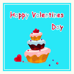 Happy Valentines Day cake
