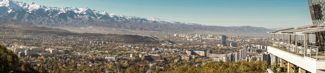 Naklejka premium panorama of the mountains. Kazakhstan.Almaty.