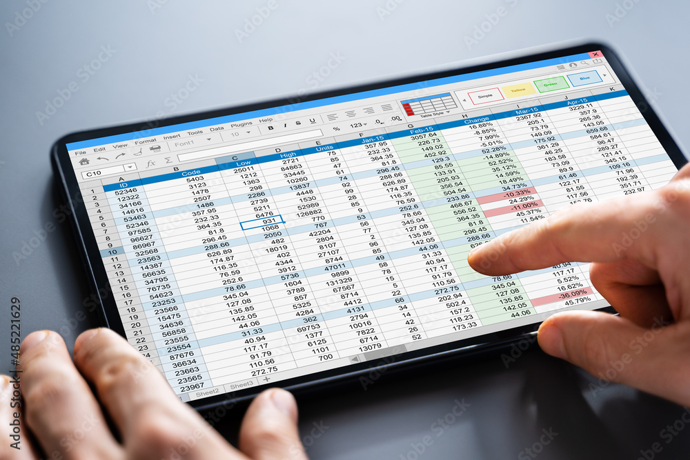 Poster Electronic Spreadsheet Analyst Or Auditor Using Software